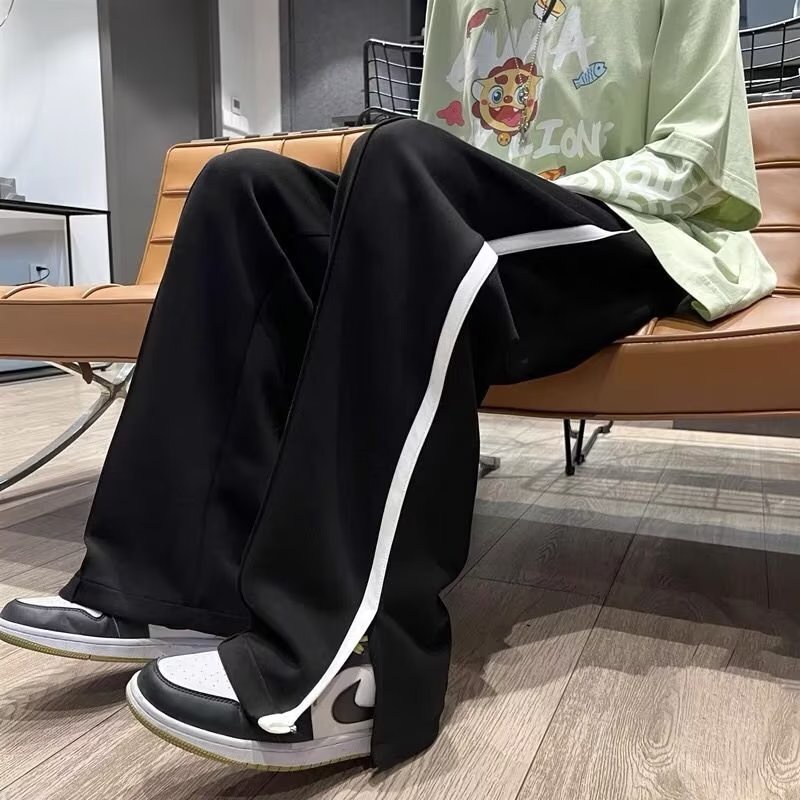 Quần ống rộng Phong Cách Hàn Quốc Thời Trang Cho Nam Nữ