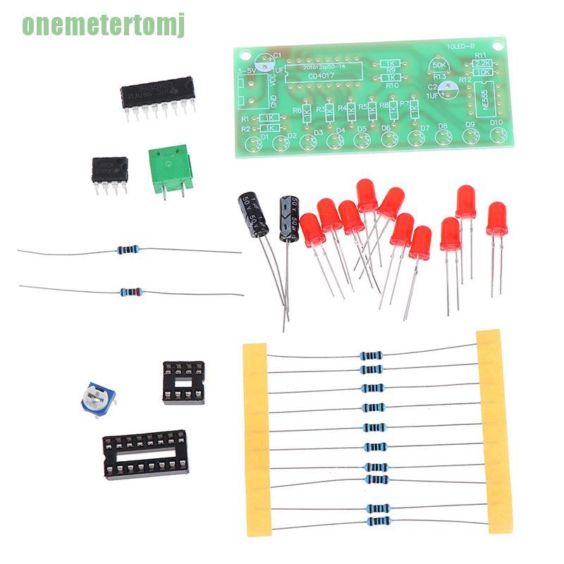 Bảng Mạch Đèn Led Tự Lắp Ráp Ne555 + Cd4017 Pcb