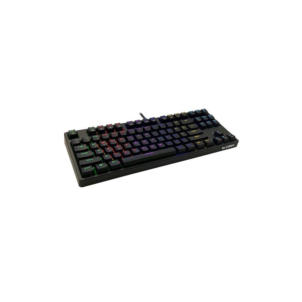 BÀN PHÍM CƠ GAMING E-DRA EK387L CÁC PHIÊN BẢN ĐEN TRẮNG HỒNG, E-DRA EK3104L RAINBOW