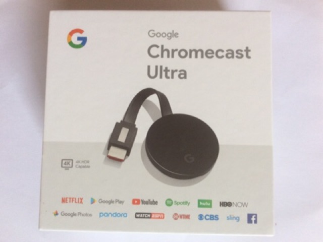 Chromecast Ultra (Black) Là Thiết Bị  Chuyển Ti Vi Thường Thành Ti Vi 4K