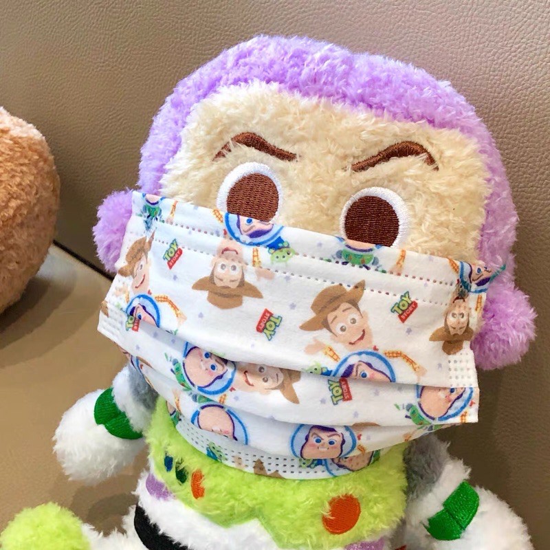 Khẩu trang in hình Toystory Chính Hãng x Mask of the Bear trẻ em và người lớn
