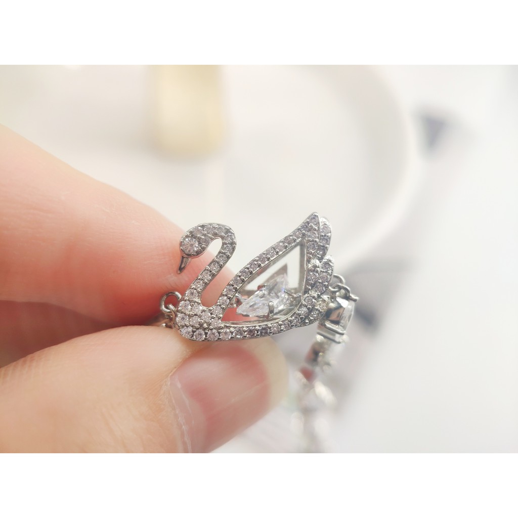 Vòng đeo tay phối thiên nga thời trang cao cấp cho nữ