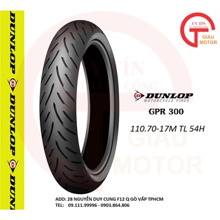 VỎ LỐP XE MÁY DUNLOP GPR300FR SIZE  110.70-17M TL 54H