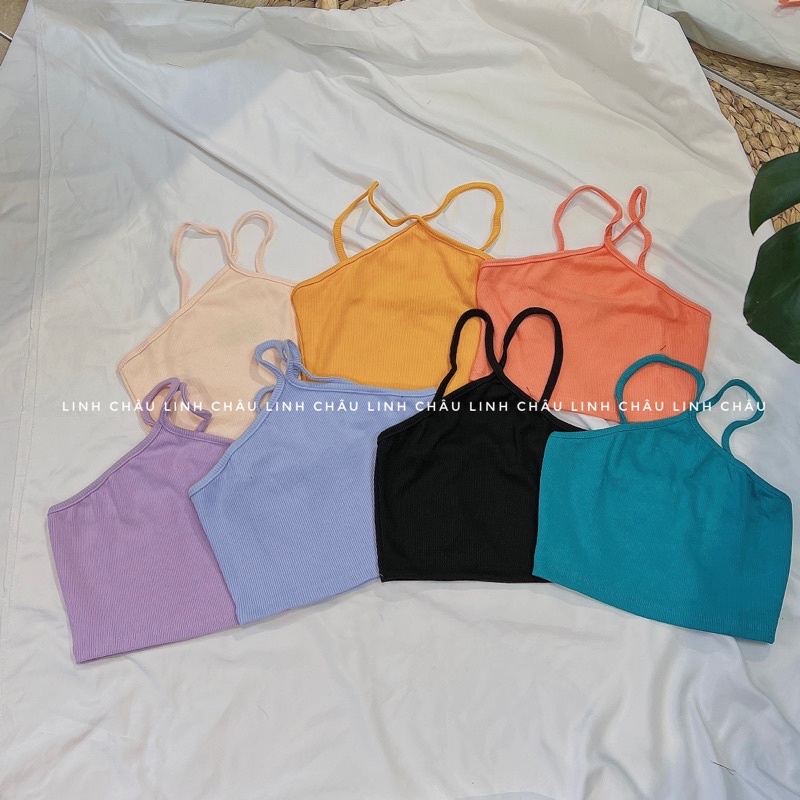ÁO YẾM CROPTOP THUN GÂN