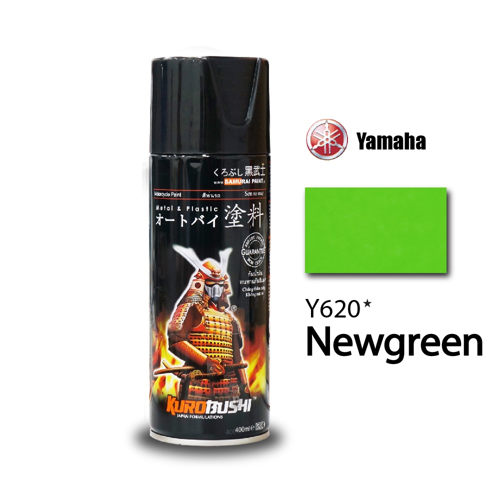 Sơn xịt Samurai màu Xanh Lá Y620* bảng màu ya