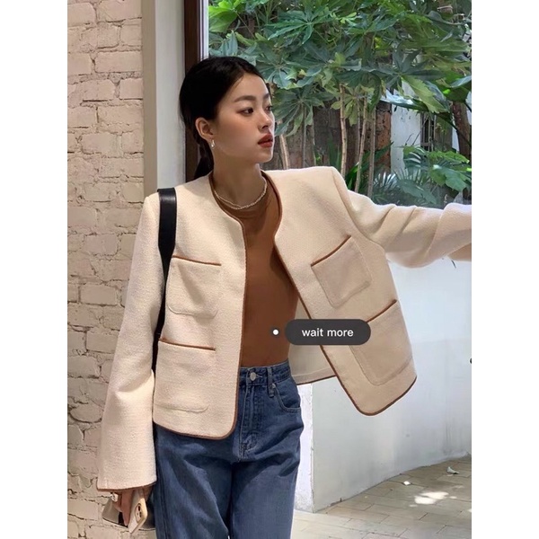 ÁO DẠ TWEED HÀN QUỐC STYLE BASIC CỰC SANG