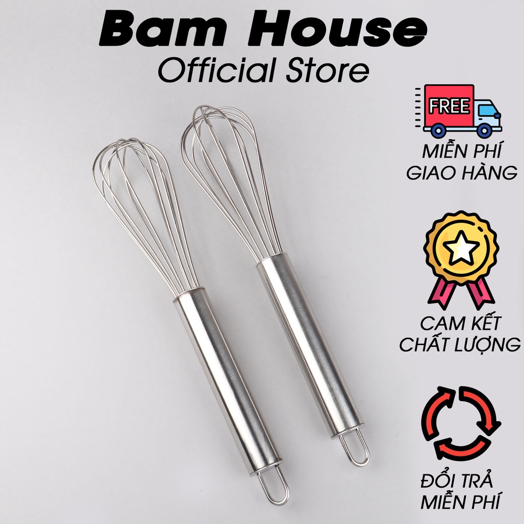 Dụng cụ đánh trứng và tán bột inox Bam House cao cấp CDT01 – Gia dụng bếp