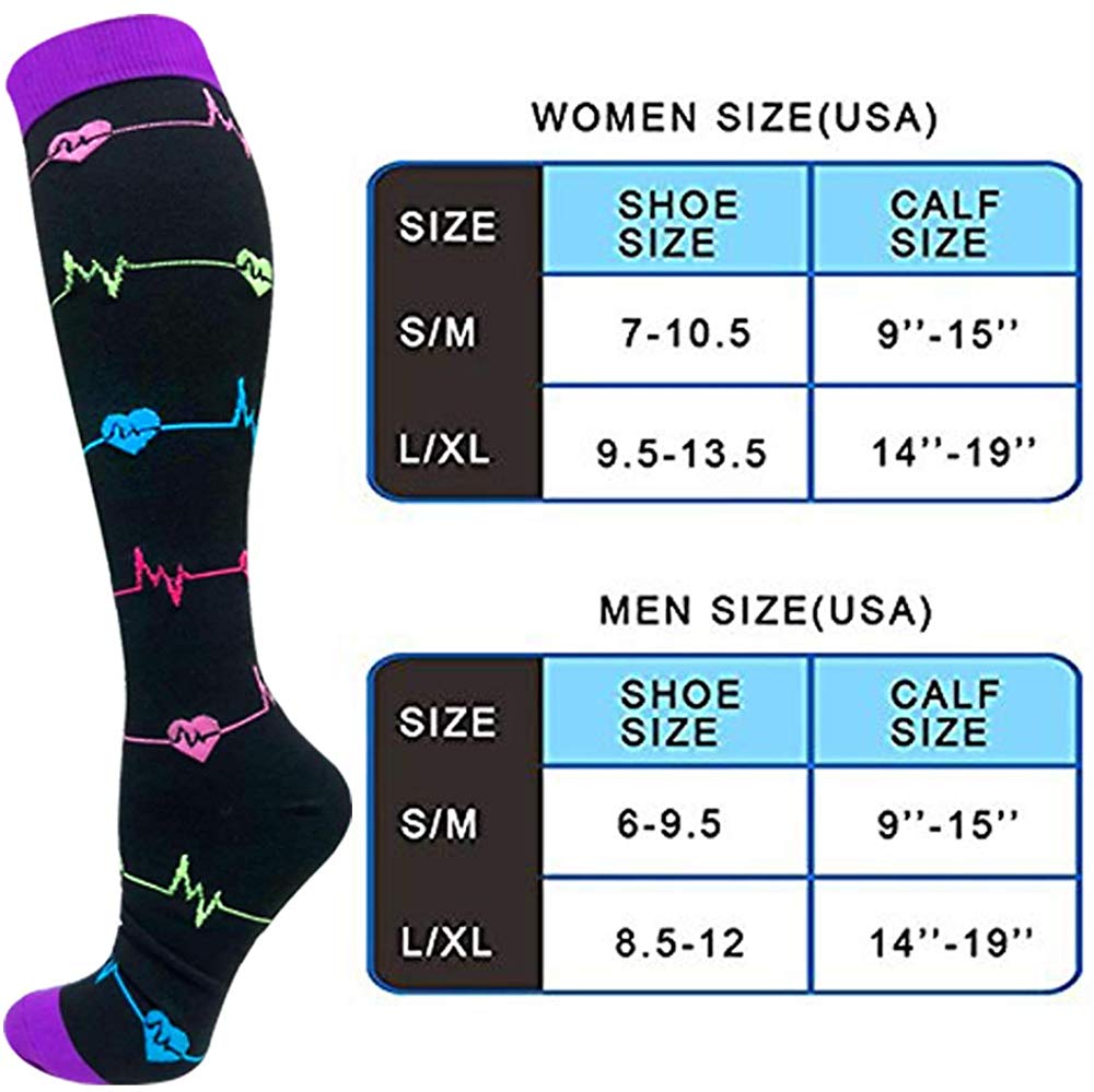 Tất Nén Chân Chạy Bộ Thể Thao Mẫu Mới 20-30 mmhg Dành Cho Nam Nữ marathon Đạp Xe Đá Bóng varicose veins