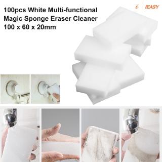 IE❤100pcs White Multi-functional Magic Sponge Eraser Cleaner 100 x 60 x 20mm