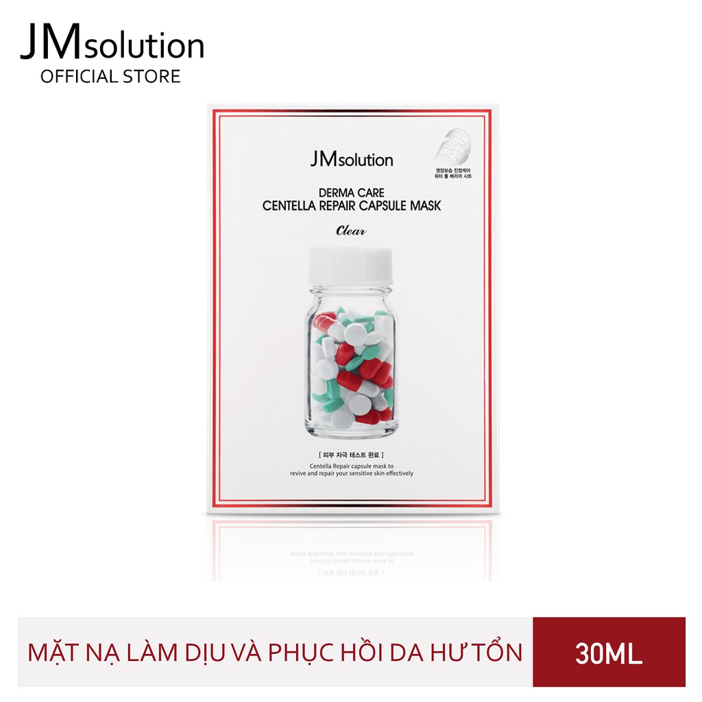 Mặt Nạ Jmsolution Derma Care Centalla Repair Capsule Mask Phục Hồi Dành Cho Da Hư Tổn 30ml