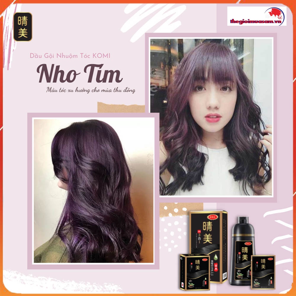 Dầu gội đầu đen tóc KOMI Nhật Bản