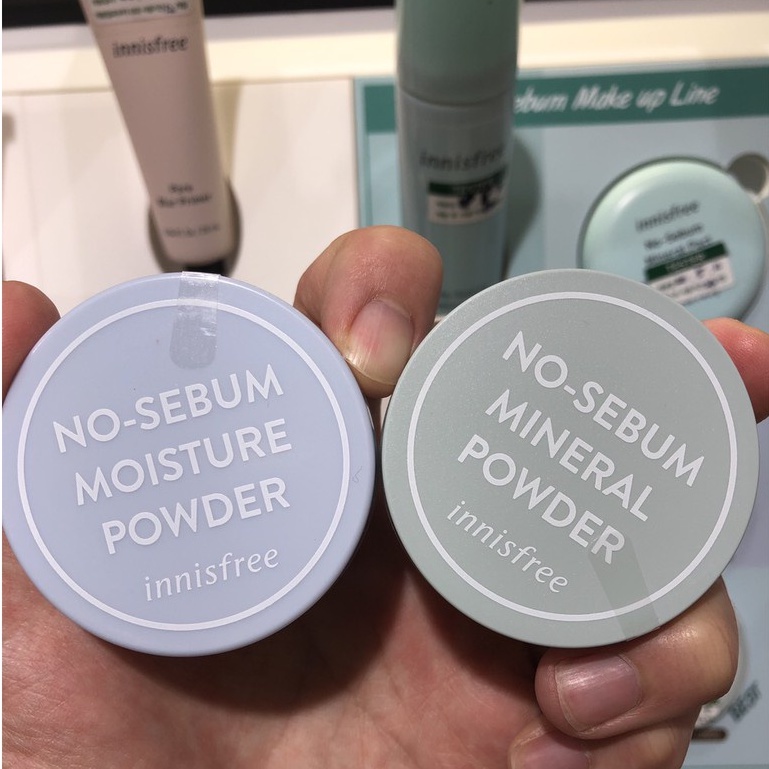 Phấn Phủ Dạng Bột Kiềm Dầu Dưỡng Ẩm Innisfree No Sebum Moisture Powder 5g