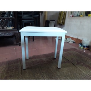 Ghế ngồi đàn Piano trắng