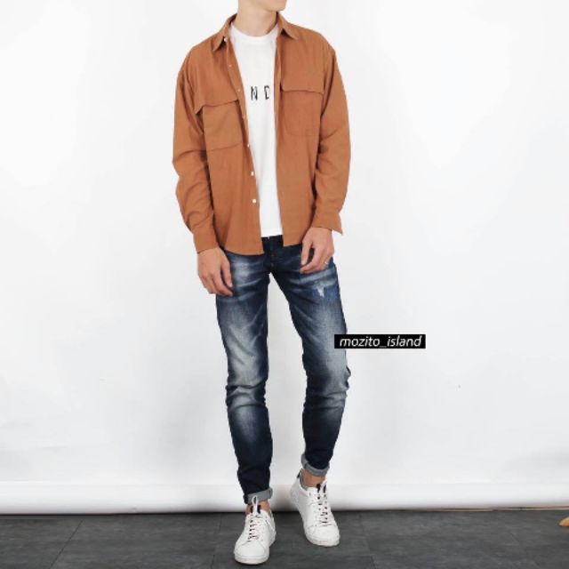 Sơ mi denim cao cấp S898