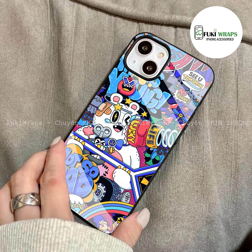 Ốp Lưng Kính Cường Lực / Case Chống Vỡ Dành Cho 13ProMax 12ProMax 11ProMax X XSMAX FukiShop