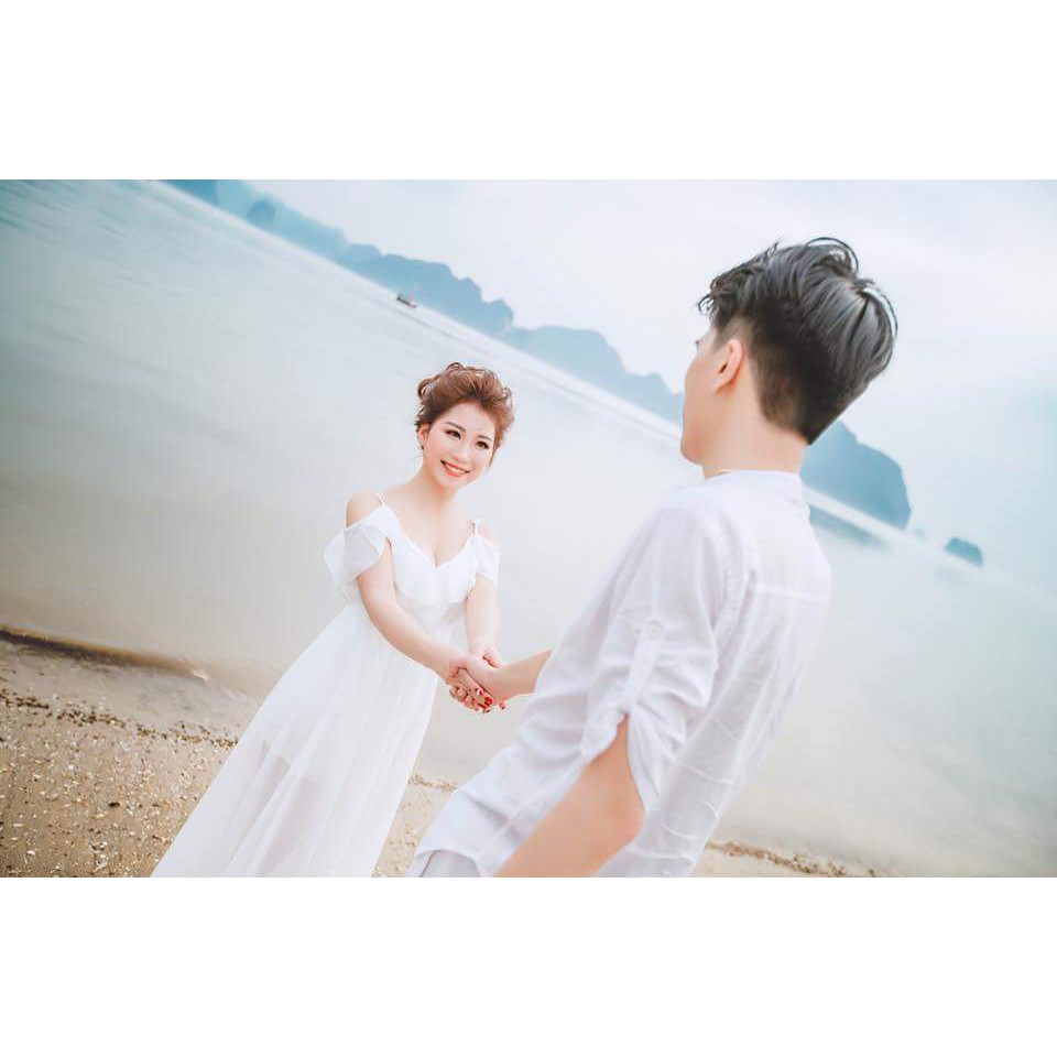 Đầm maxi 2 dây trễ vai bèo- kèm hình khách xinh | BigBuy360 - bigbuy360.vn