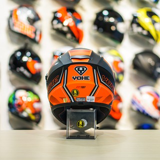 Nón Fullface 2 Kính Yohe 981 Cam Đen Nhám Chuẩn ECE