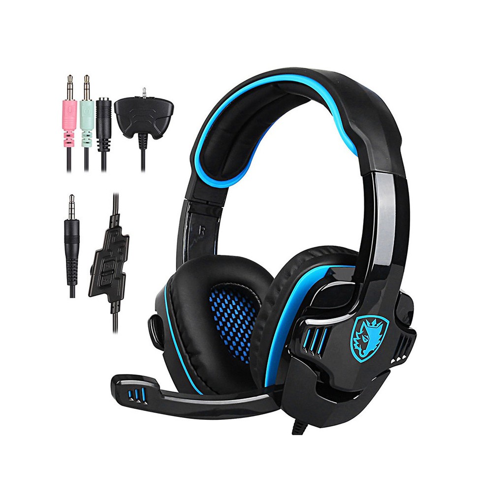 Tai nghe gaming SA-708 SADEST GT trùm tai Headphone gaming có mic tiện dụng cho PS4 PC Laptop