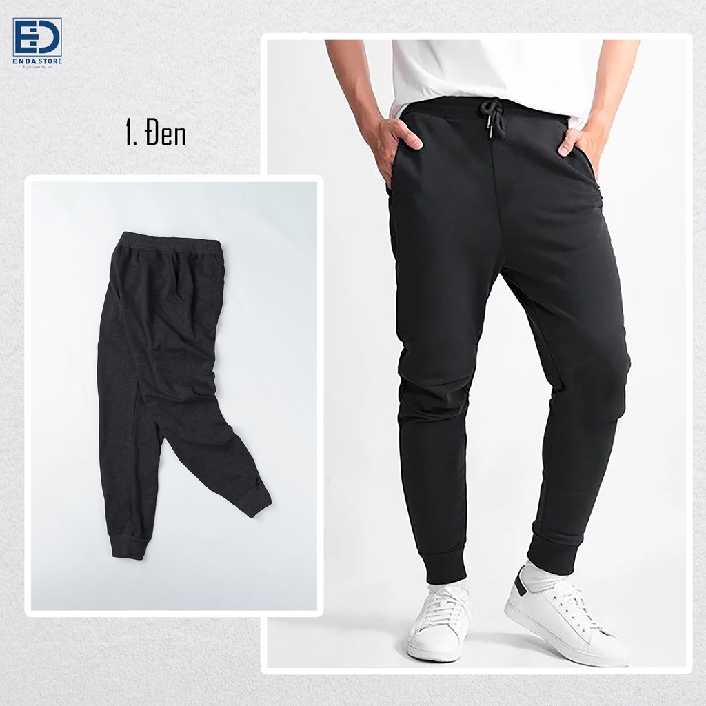 Quần Jogger vải trơn Enda Store Quần nỉ thể thao 3 màu