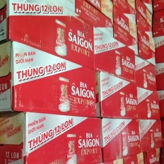 Bia sài gòn thùng 12 lon x 330ml phiên bản giới hạn date 11/2022