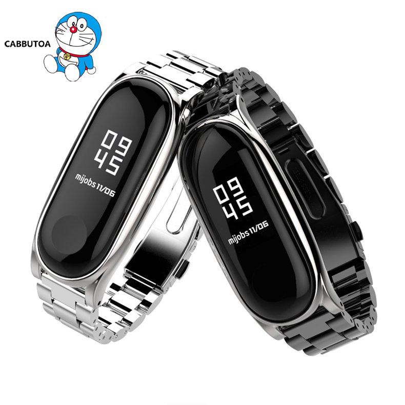 Dây Đeo Inox Cho Đồng Hồ Thông Minh Xiaomi Mi Band 3