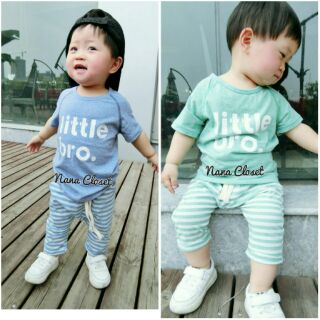 Sale bộ qa xanh quần kẻ bt 150k => 100k
