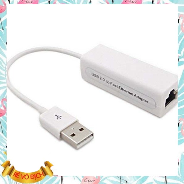 (Xả Hàng) Dây Cáp Chuyển USB Sang Cổng LAN 2.0 Gía Sỉ=Gía Lẻ
