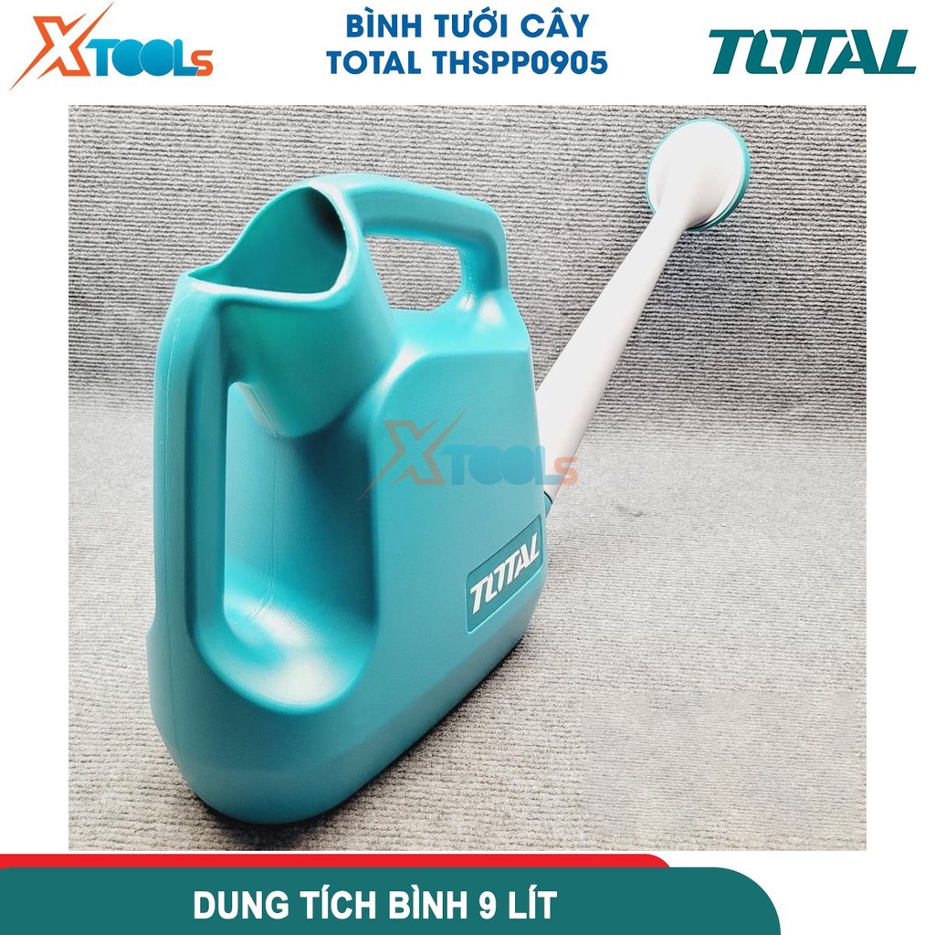 Bình tưới cây 9 lít TOTAL THSPP0905 bình nhựa chắc chắn, trọng lượng 0.7kg dùng tưới cây cảnh làm vườn-CHÍNH HÃNG-XTOOLS