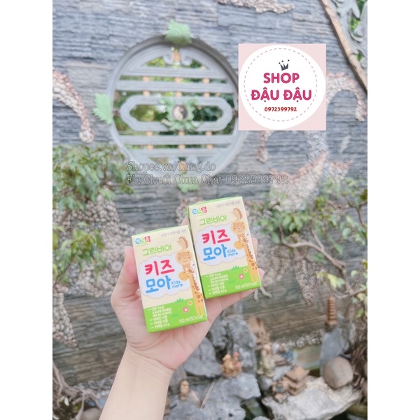 [date t2/2023] 𝗠𝗮̂̃𝘂 𝗺𝗼̛́𝗶- Sữa Greenbia Hi Kids tăng chiều cao Hàn Quốc hộp 150ml