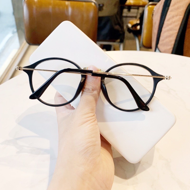 MẮT KÍNH GỌNG CẬN KIM LOẠI HAINAM EYEWEAR FORM TRÒN 547 MẮT MÈO THỜI TRANG