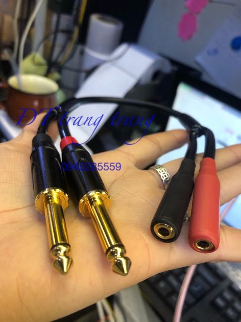 Dây 2 đầu 6 ly 2 đầu 3.5 20 cm