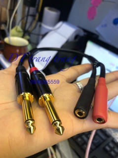 Dây 2 đầu 6 ly 2 đầu 3.5 20 cm