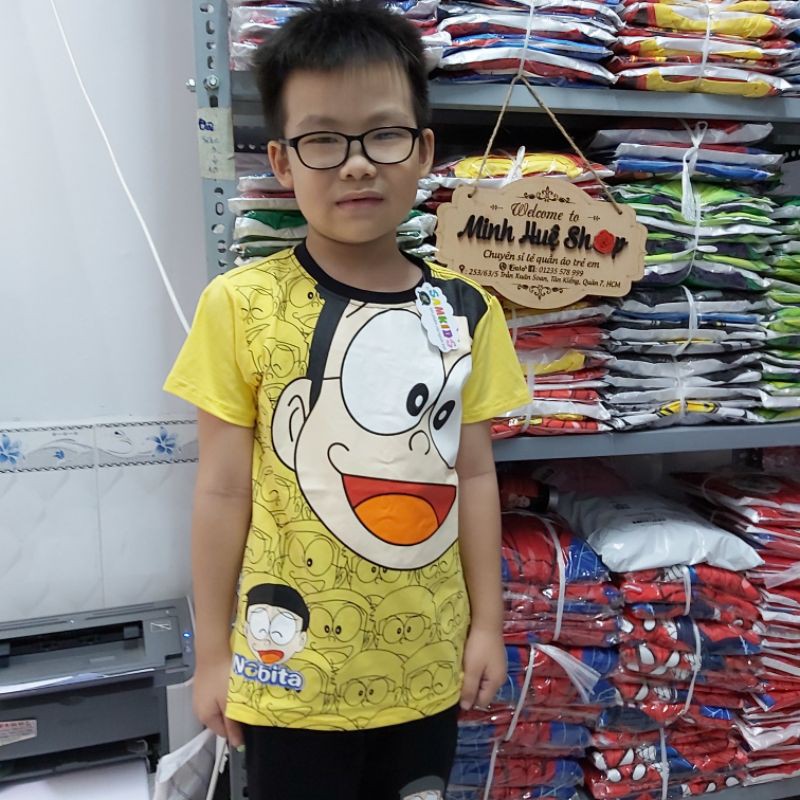 Bộ quần áo thời trang trẻ em Nobita