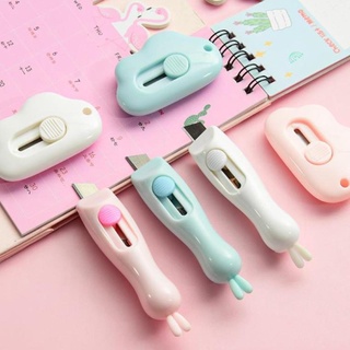 Dao rọc giấy 💓FREESHIP💓 Dao cắt rọc giấy hình tai thỏ màu sắc dễ thương 9449