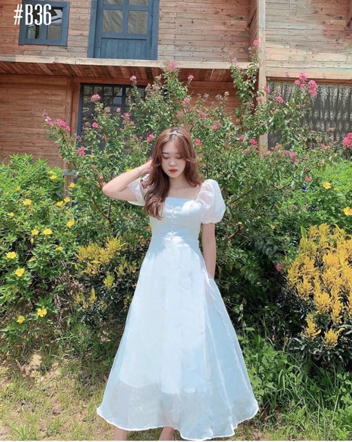 Đầm trắng dự tiệc 🌵FREESHIP 🌵Đầm xoè trắng dự tiệc | BigBuy360 - bigbuy360.vn