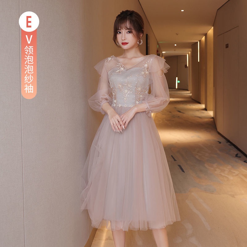 Đầm phù dâu dáng ôm thiết kế đơn giản thời trang mới dành cho nữ