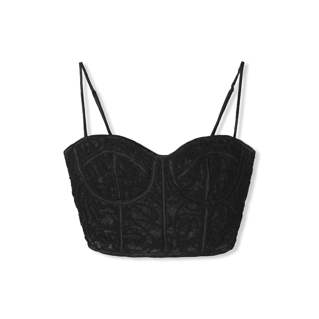 Áo Bra Nữ Corset String Lace , Chất Vải Cotton Hoa Gân Thoải Mái , WAB001-05 ,SOMEHOW