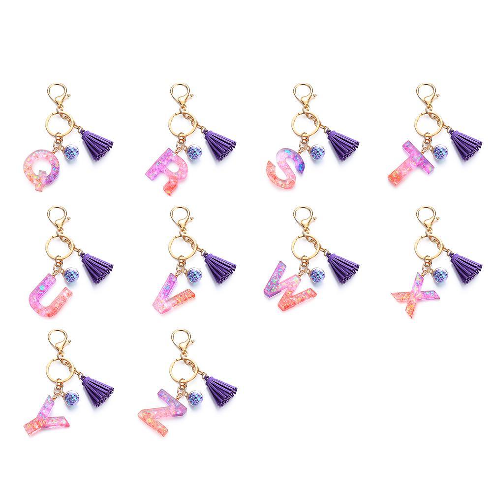 Móc Khóa Nhựa Resin In Chữ Kat1 Nhiều Màu Thời Trang