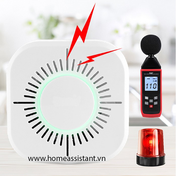Cảm Biến Khói Báo Động Cháy Hỏa Hoạn Phát Sóng RF 433Mhz PS02