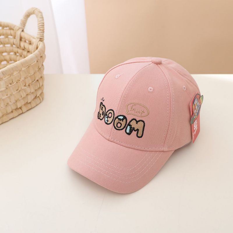 Nón Kết Chống Nắng Thêu Họa Tiết Gấu Hoạt Hình Dễ Thương Cho Bé