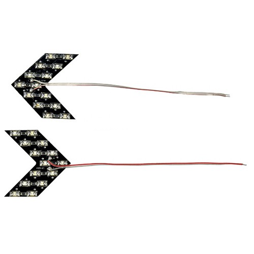 Set 2 Đèn Led Xi Nhan Hình Mũi Tên Gắn Gương Chiếu Hậu Xe Hơi