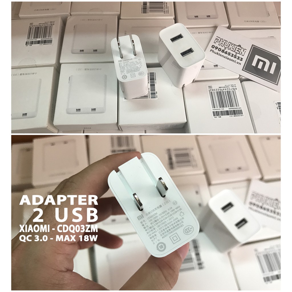 Cáp sạc / Củ sạc Xiaomi các loại sạc nhanh QC 2.0 / 3.0 tháo máy MDY-08-EF, MDY-08-EH, MDY-08-ES