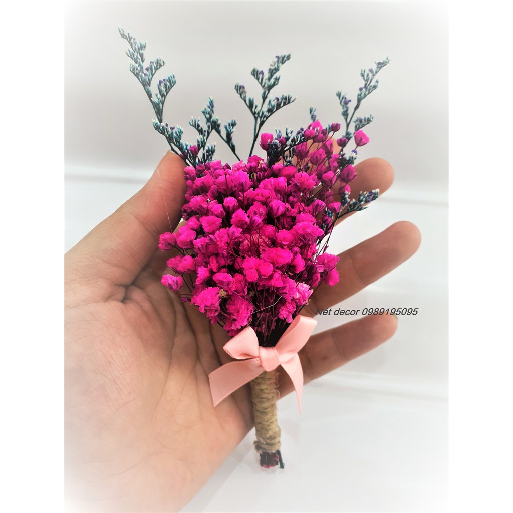 ❤️ Bó hoa khô mini xinh xắn❤️nhiều màu ❤️ gilf decor