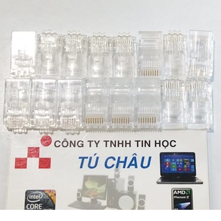 Đầu bấm mạng RJ45: Hiệu AMP (BỊT 100 ĐẦU)