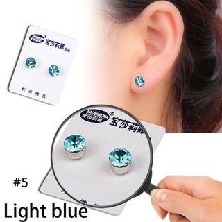 1 pair of magnet earrings LAKE BULE BAOSHALINA