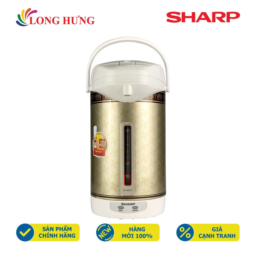 Bình thủy điện Sharp 2.9 lít KP-30STV - Hàng chính hãng