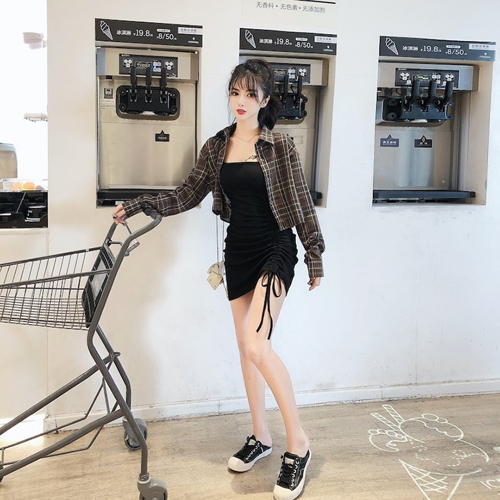 Đầm body 2 dây rút eo thời trang XIXO cao cấp - DAM0009 | BigBuy360 - bigbuy360.vn