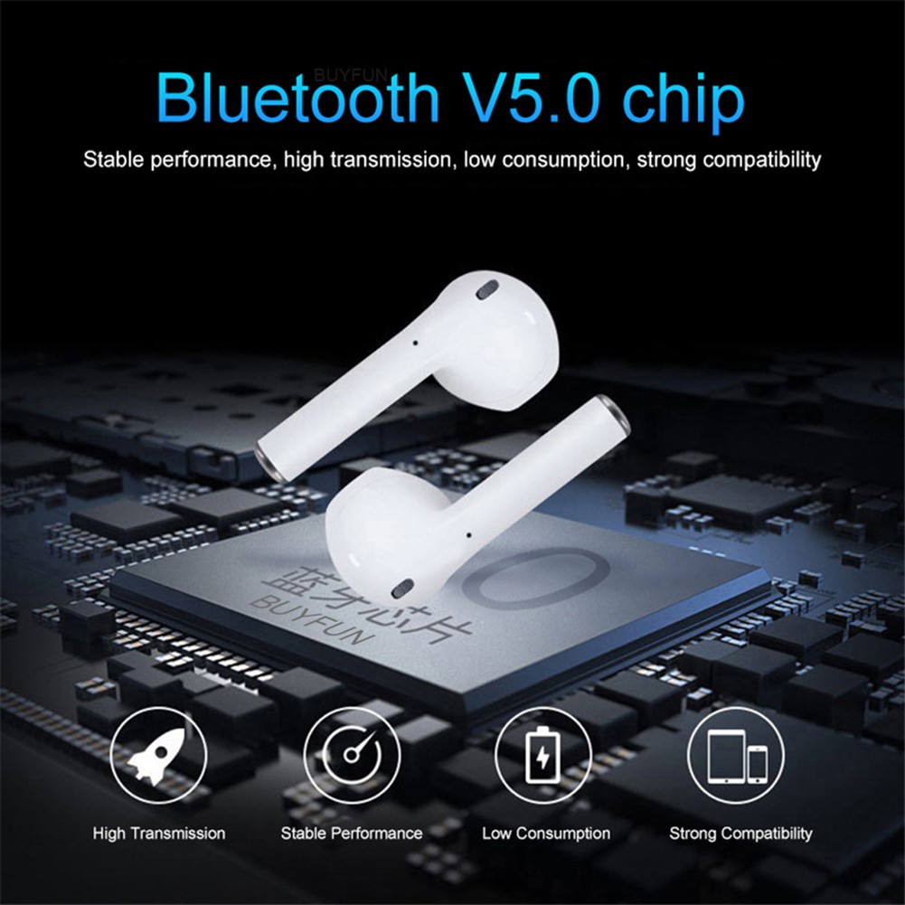 【OPHE】Tai Nghe Bluetooth 5.0 Không Dây I12 Tws Kèm Hộp Sạc