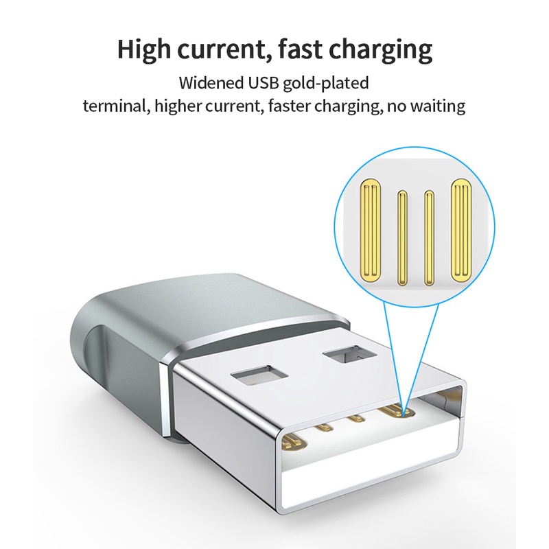 Bộ Chuyển Đổi Usb C Đầu Cái Sang Usb Đầu Đực Cáp Sạc Type C Sang A Cho Iphone Airpods Ipad, Samsung Fenghao. Vn