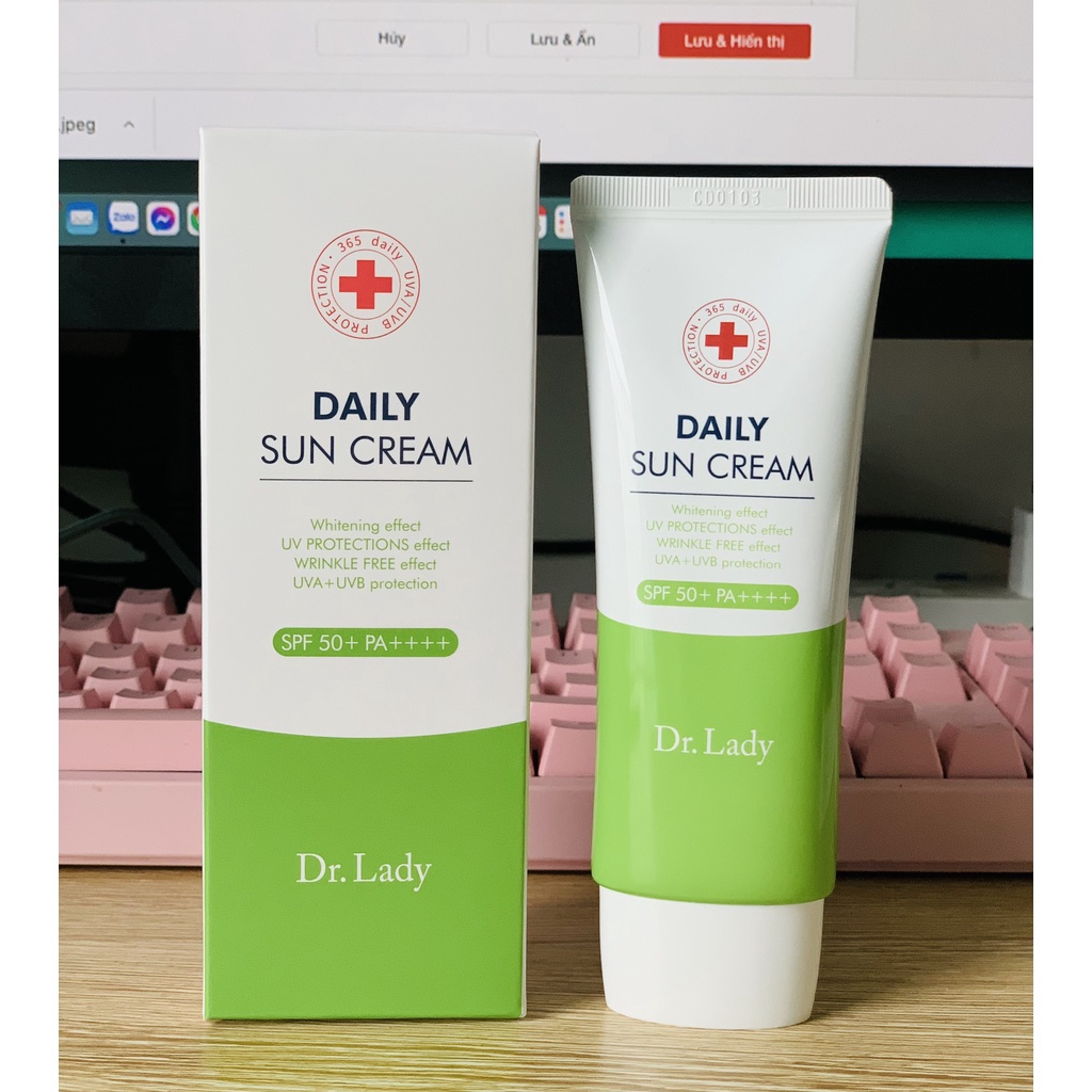 Tuýp kem chống nắng Daily Sun cream 3 in 1 SPF50+ PA ++++ 60ml_‼️ Mẫu Mới ‼️